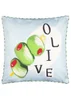 Furn Mediterranean Olive Olive/Blue Outdoor Cushion (45 x 45cm) - 45cm x 45cm Image 2