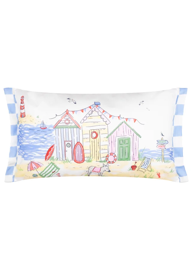 Furn Beach Huts Multicolour Rectangular Outdoor Cushion (30 x 50cm)