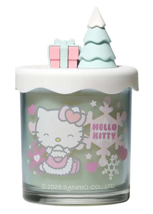 Hello Kitty Frosted Berries Scented Grey Candle 213g 1 Wick with 3D Silicone Lid - Medium Image 4