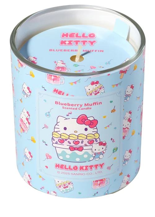 Hello Kitty Blueberry Muffin Scented Blue Candle 213g 1 Wick - Medium Image 3