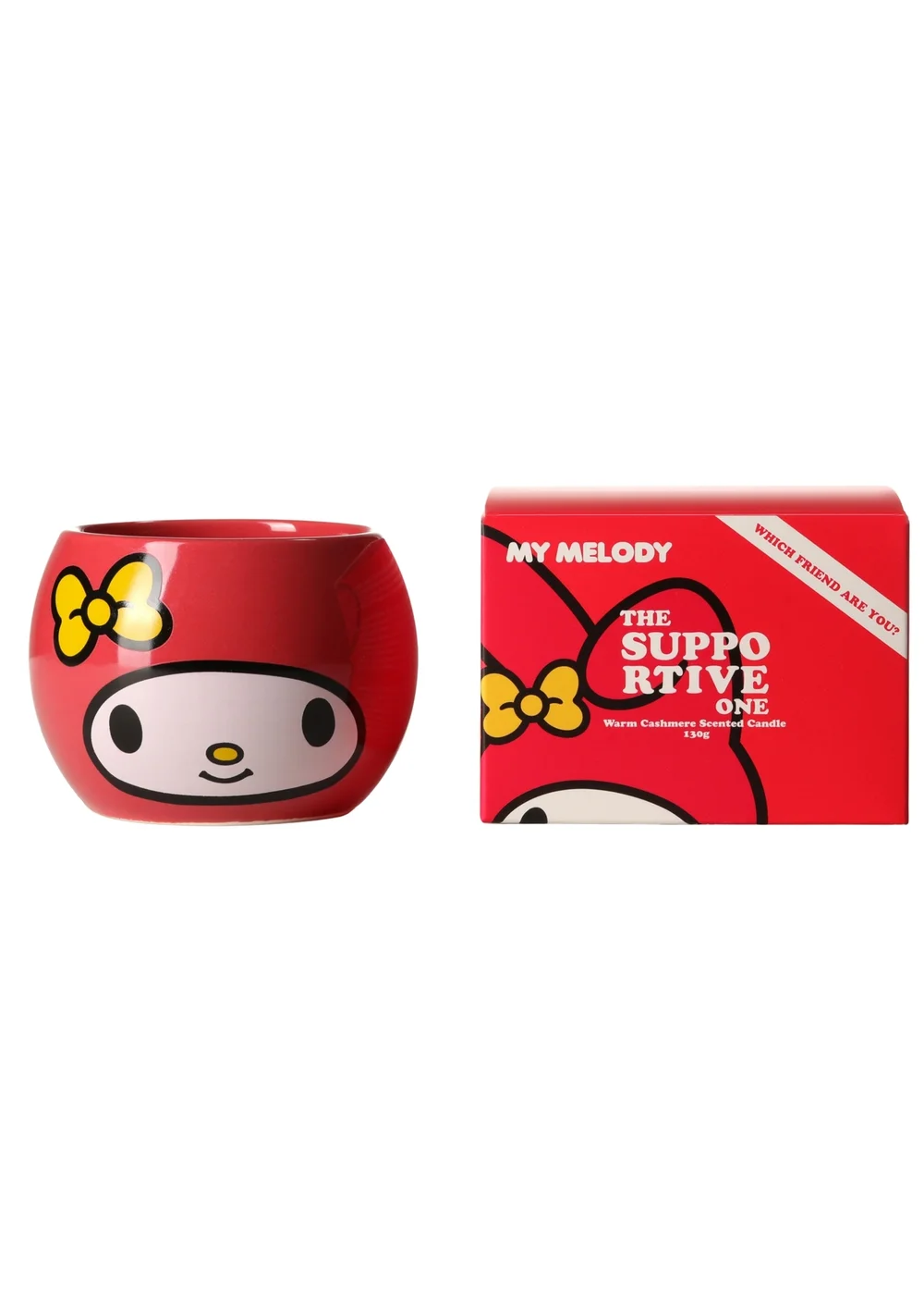 Hello Kitty & Friends Warm Cashmere Scented Red Candle 200g (1Wick) - Medium Image 1