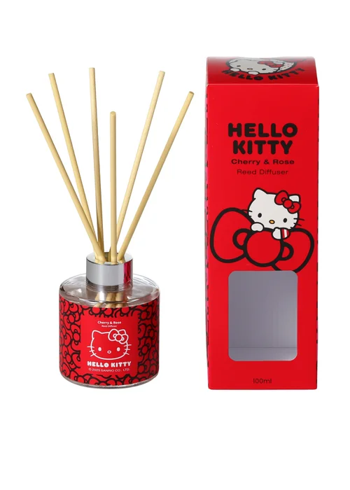 Hello Kitty Cherry & Rose 100ML Red Reed Diffuser - 100ml Image 4