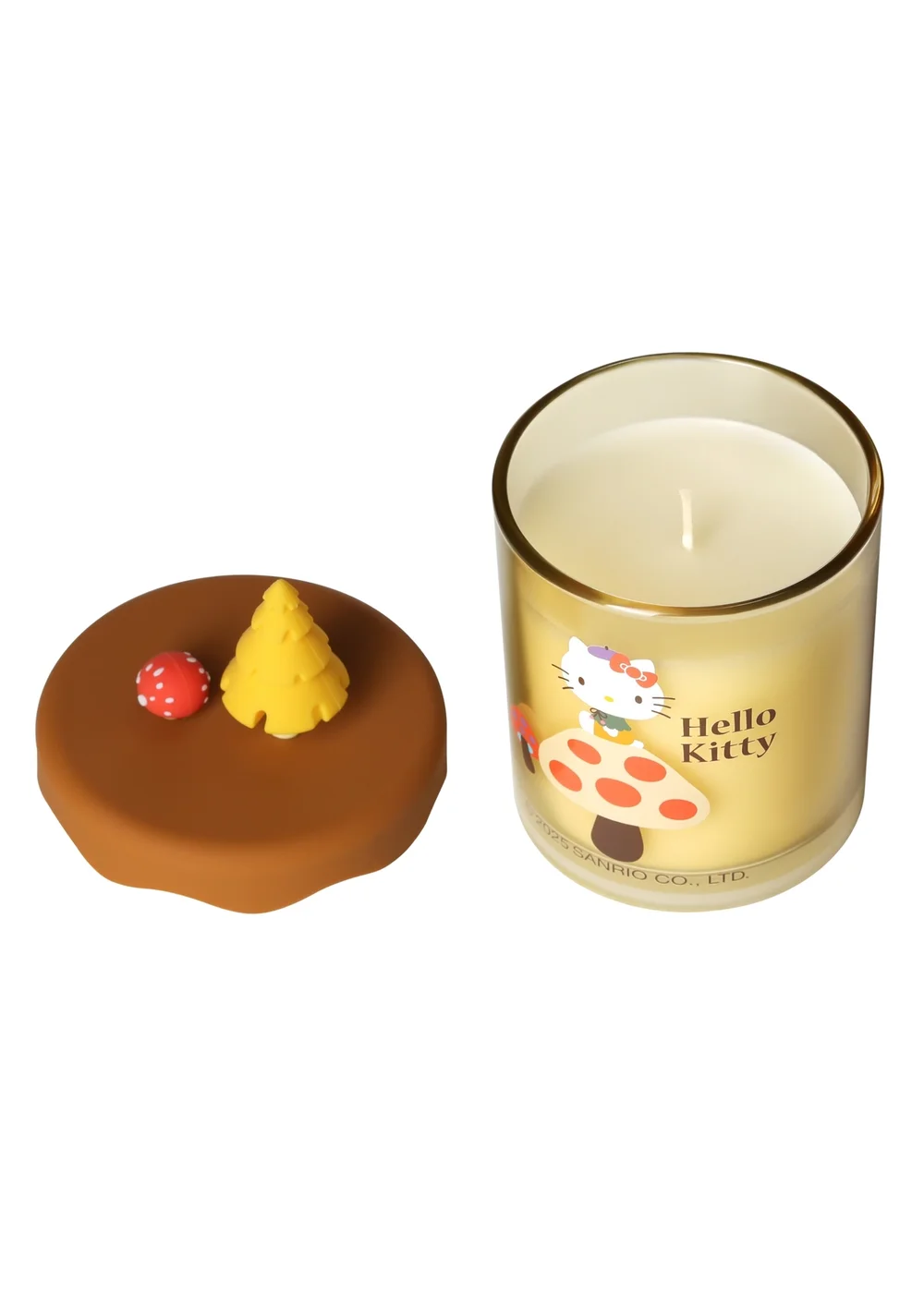 Hello Kitty Vanilla Creme Brulee Scented Brown Candle 213g 1 Wick with 3D Silicone Lid - Medium Image 2