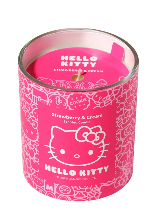 Hello Kitty Strawberry & Cream Scented Pink Candle 213g 1 Wick - Medium Image 4