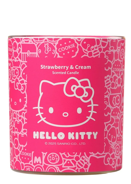 Hello Kitty Strawberry & Cream Scented Pink Candle 213g 1 Wick - Medium Image 2