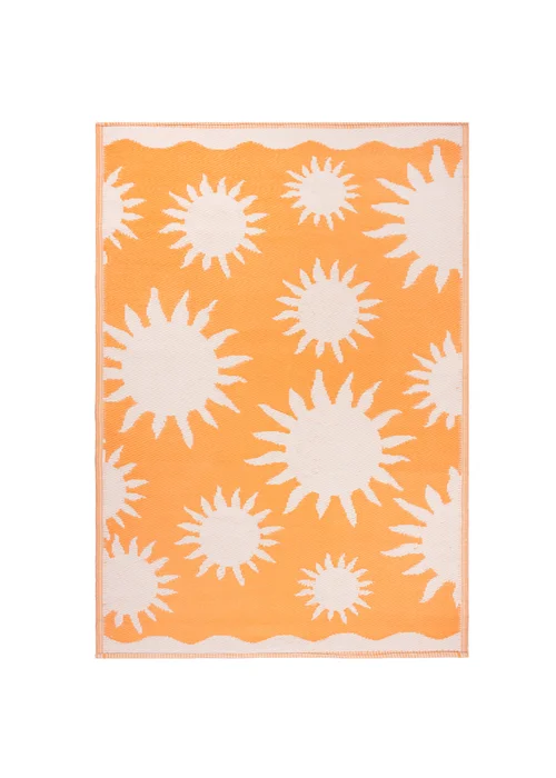 Furn Summer Solstice Sunrise Yellow Indoor/Outdoor Rug (120 x 180cm) - 120 x 180cm Image 1