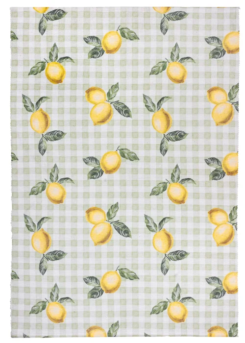 Furn Fruits Lemons Striped Indoor/Outdoor Rug (120 x 170cm) - 120 x 170 Image 1