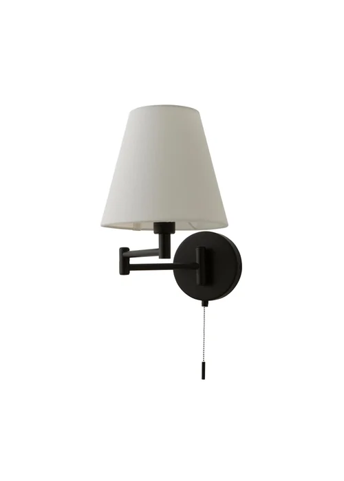 ValueLights Sonia Black Adjustable Swing Arm Wall Light - One Size Image 4