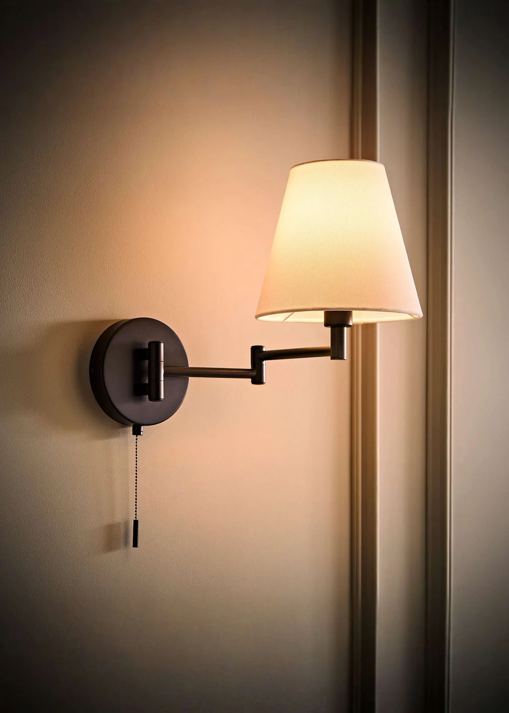 ValueLights Sonia Black Adjustable Swing Arm Wall Light - One Size Image 2