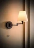 ValueLights Sonia Black Adjustable Swing Arm Wall Light - One Size Image 2