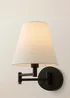 ValueLights Sonia Black Adjustable Swing Arm Wall Light - One Size Image 5