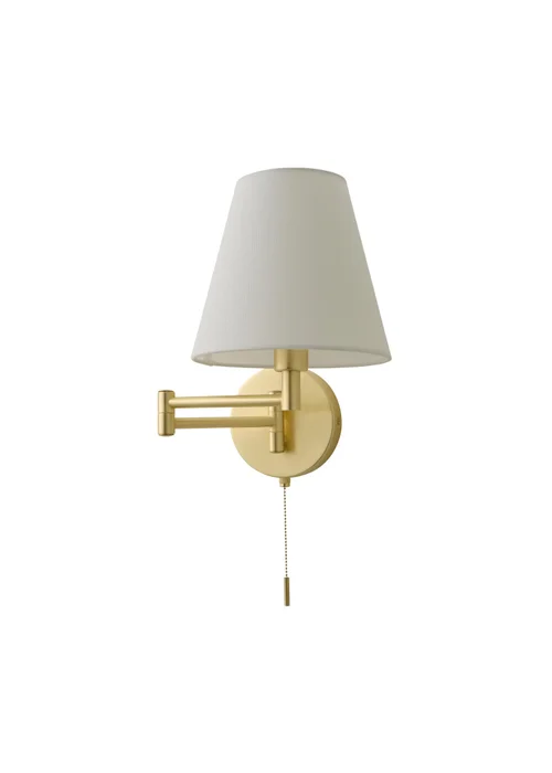 ValueLights Sonia Brushed Gold Adjustable Wall Light - One Size Image 5