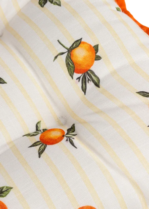 Furn Fruits Oranges Striped 2 Pack Indoor/Outdoor Seat Pads (40 x 40cm) - 40cm x 40cm Image 2