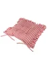 Wylder Millie Ruffle Red 2 Pack Indoor/Outdoor Seat Pads (40 x 40cm) - 40cm x 40cm Image 4