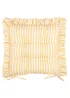 Wylder Millie Ruffle Yellow 2 Pack Indoor/Outdoor Seat Pads (40 x 40cm) - 40cm x 40cm Image 3