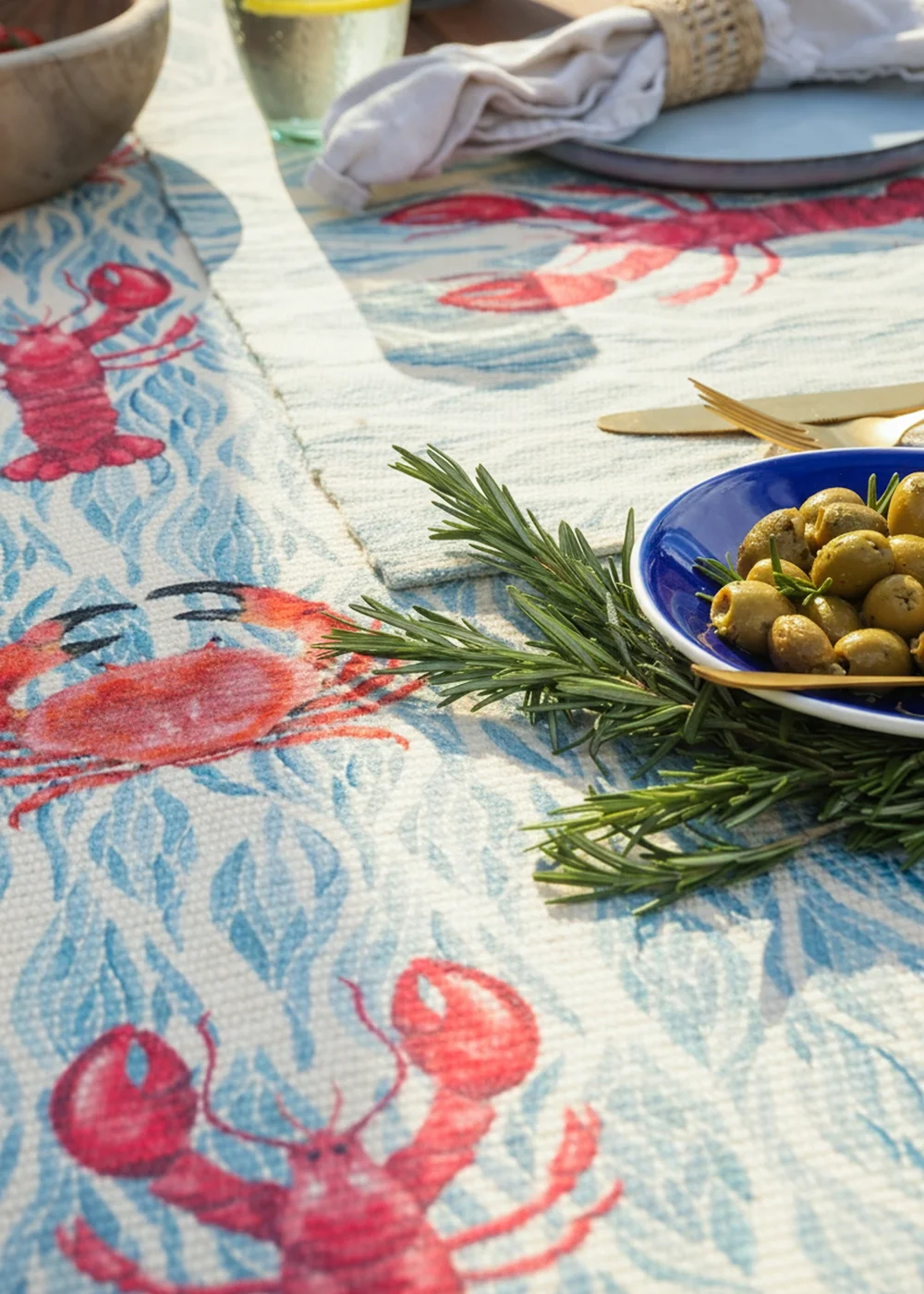 Wylder Abersoch Marine Indoor/Outdoor Table Runner (35 x 180cm) - 180x35cm Image 2