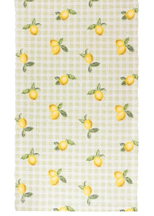 Furn Fruits Lemons Indoor/Outdoor Table Runner (35 x 180cm) - 180x35cm Image 1