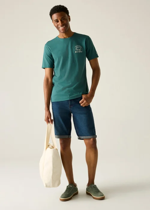 Regatta Mediterranean Green Cline IX T-Shirt - XL Image 3
