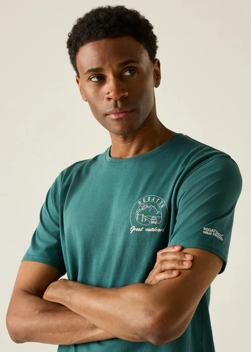Regatta Mediterranean Green Cline IX T-Shirt - XL Image 4