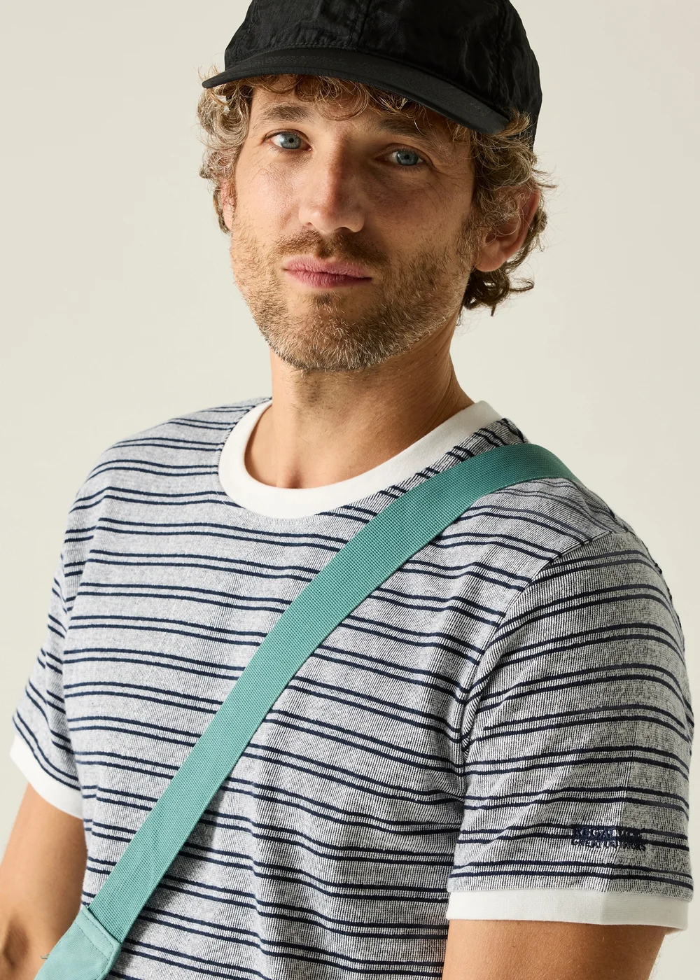 Regatta White Navy Stripe Benlin T-Shirt - 3XL Image 4