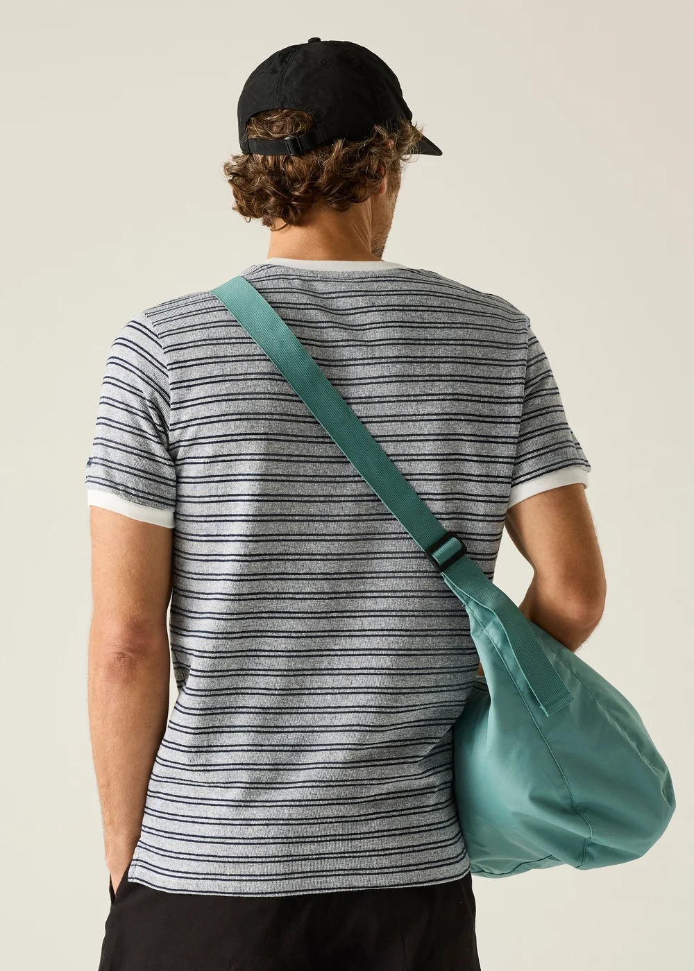 Regatta White Navy Stripe Benlin T-Shirt - 3XL Image 2