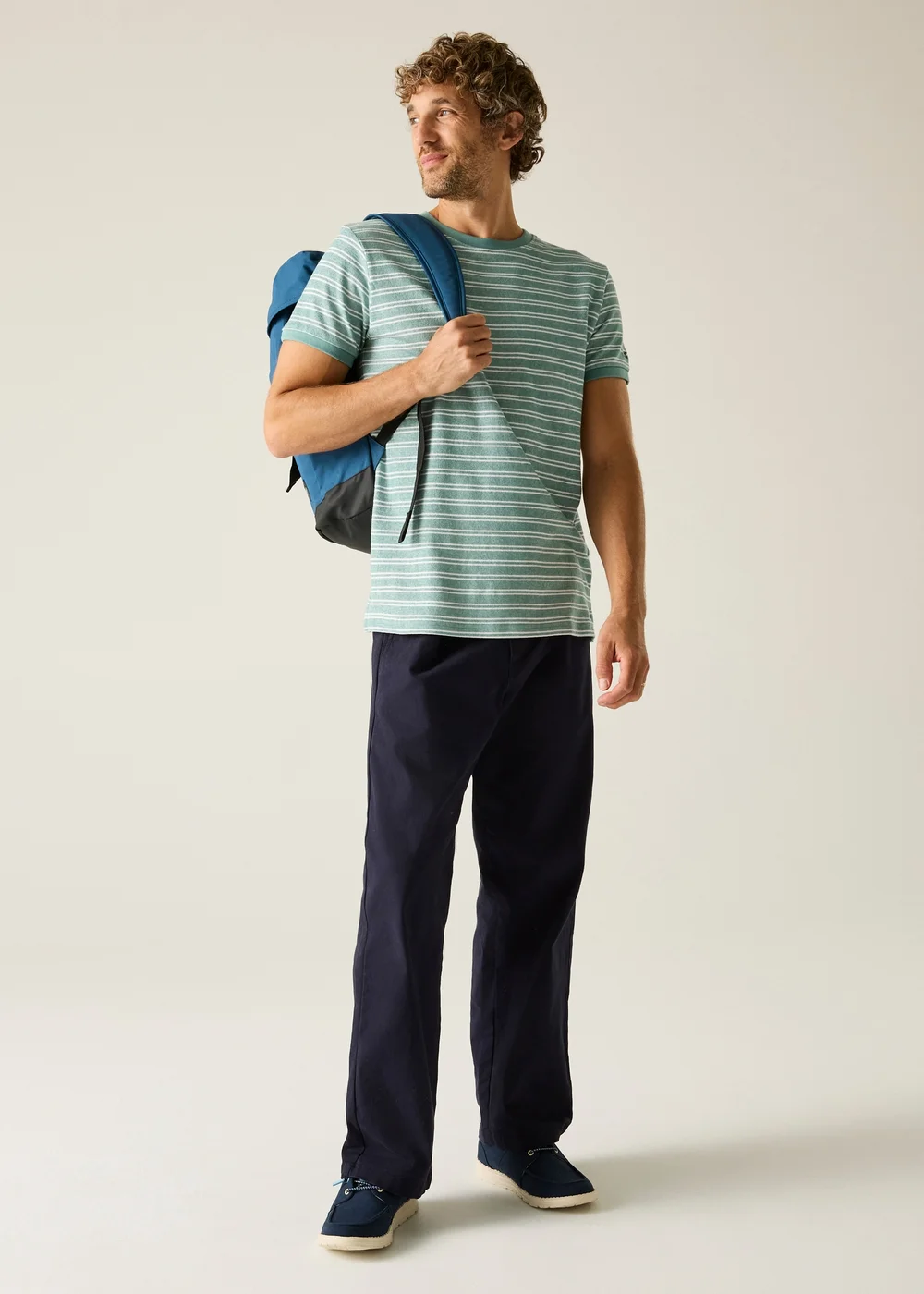 Regatta Arctic White Stripe Benlin T-Shirt - 5XL Image 3
