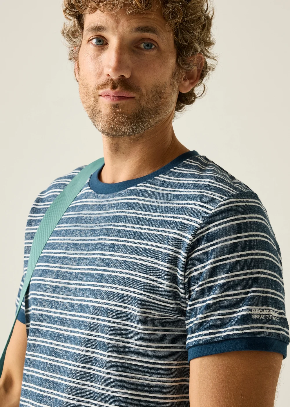 Regatta Moonlight Denim White Stripe Benlin T-Shirt - XL Image 4