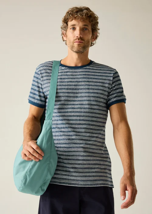 Regatta Moonlight Denim White Stripe Benlin T-Shirt - XL Image 1