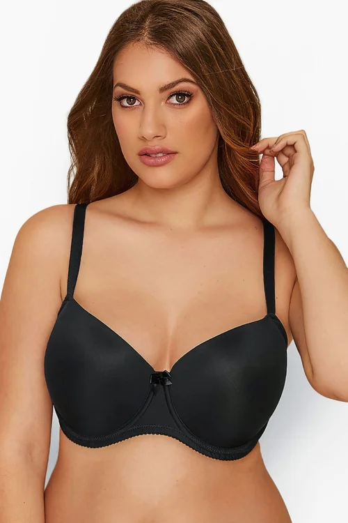 Yours 2 Pack Curve White & Black Moulded Underwired T-Shirt Bras - 44GG Image 3