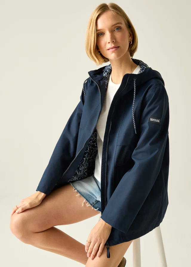 Regatta Navy Floral Paradise Orlea Waterproof With Isotex Technology Jacket