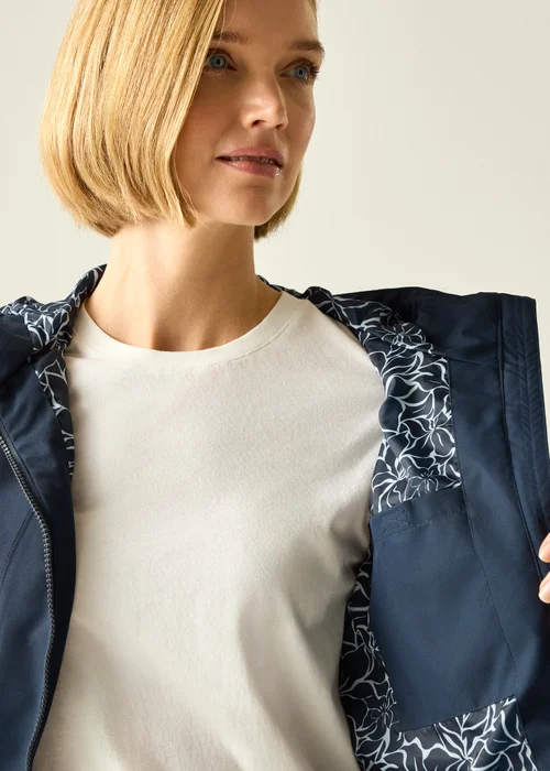 Regatta Navy Floral Paradise Orlea Waterproof With Isotex Technology Jacket - 10 Image 6