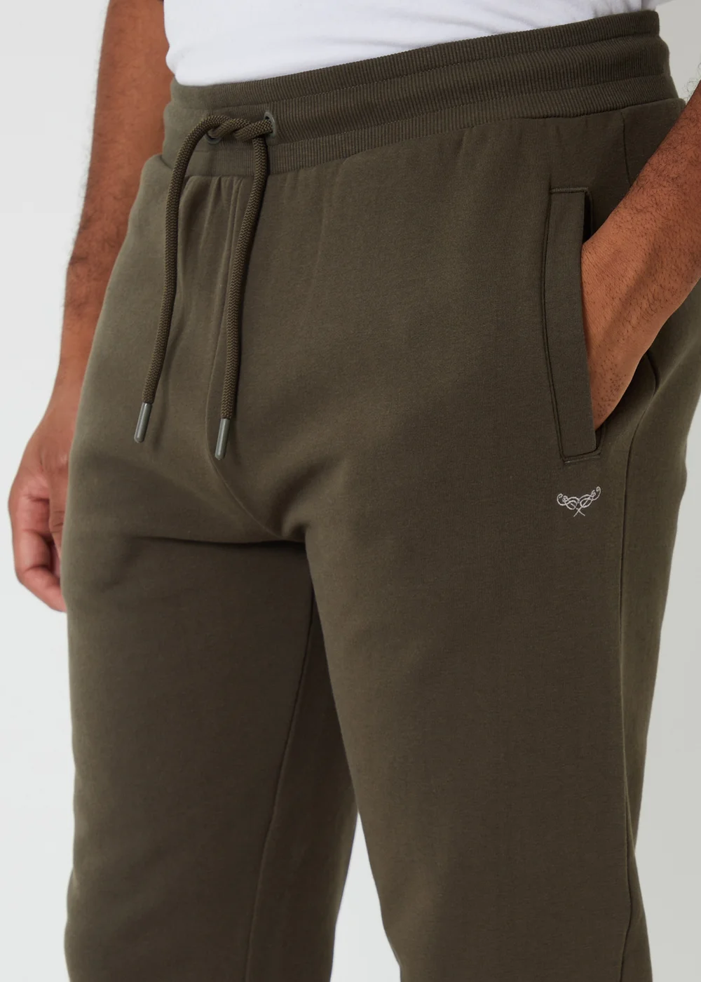 Threadbare Khaki Cotton Blend Regular Fit Joggers - 2XL Image 4
