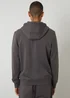 Threadbare Grey Cotton Blend Zip Through Hoodie - Large Image 2