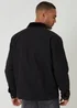 Threadbare Black Cotton Canvas Jacket With Corduroy Collar - S Image 2