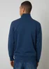 Threadbare Dark Blue Quarter Zip Sweatshirt - Extra Large Image 2