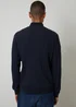 Threadbare Navy Cable Knit Quarter Zip Jumper - XXL Image 2