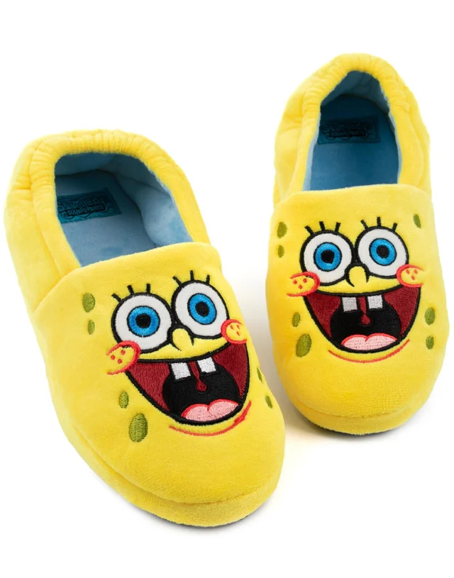 Vanilla Underground SpongeBob SquarePants Kids Slip On Slippers (10 - 4 UK)