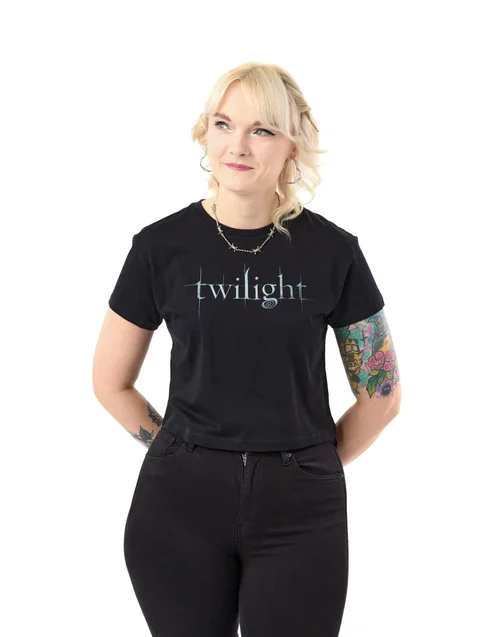 Vanilla Underground Twilight Black Cropped T-Shirt - XXL Image 1