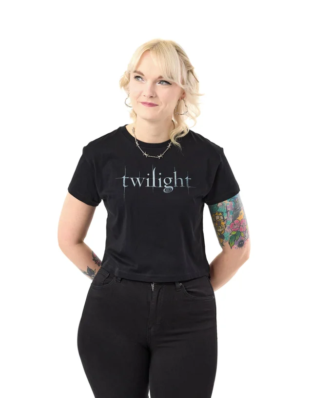 Vanilla Underground Twilight Black Cropped T-Shirt