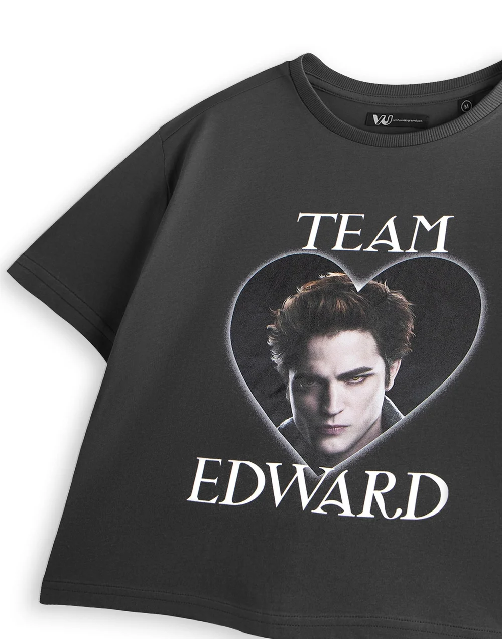 Vanilla Underground Twilight Team Edward Grey Cropped T-Shirt - 3XL Image 5