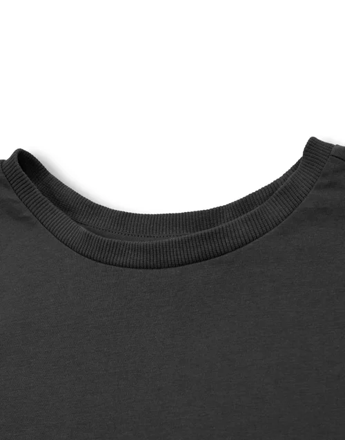 Vanilla Underground Twilight Team Edward Grey Cropped T-Shirt - Large Image 3