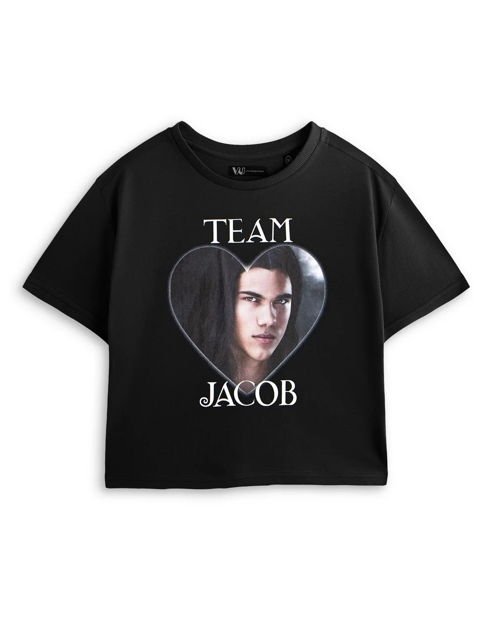 Vanilla Underground Twilight Team Jacob Black Cropped T-Shirt - Small Image 1