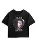 Vanilla Underground Twilight Team Jacob Black Cropped T-Shirt - Small Image 1