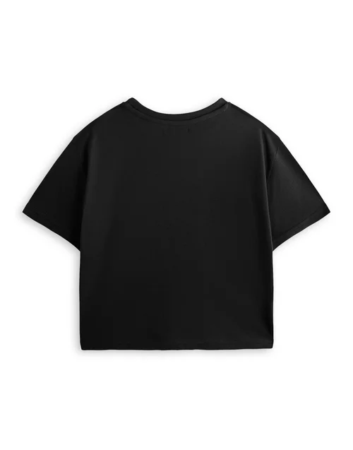 Vanilla Underground Twilight Team Jacob Black Cropped T-Shirt - Small Image 2