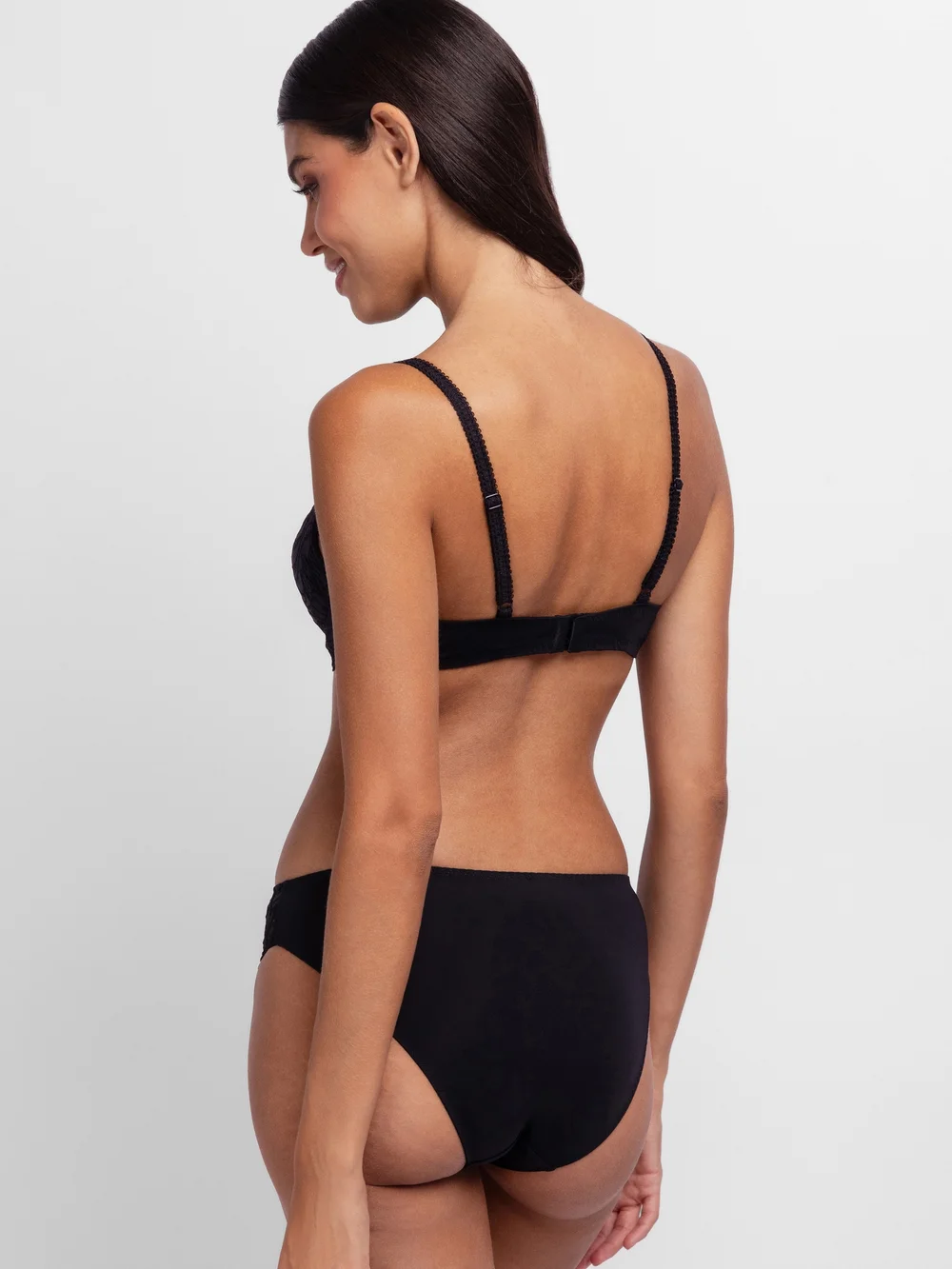 Dorina Black/Beige Angie Push Up Plunge 2-Pack - 42B Image 3