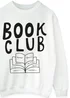 Spiral Galaxy Book Club White Graphic Sweatshirt - 4XL Image 2