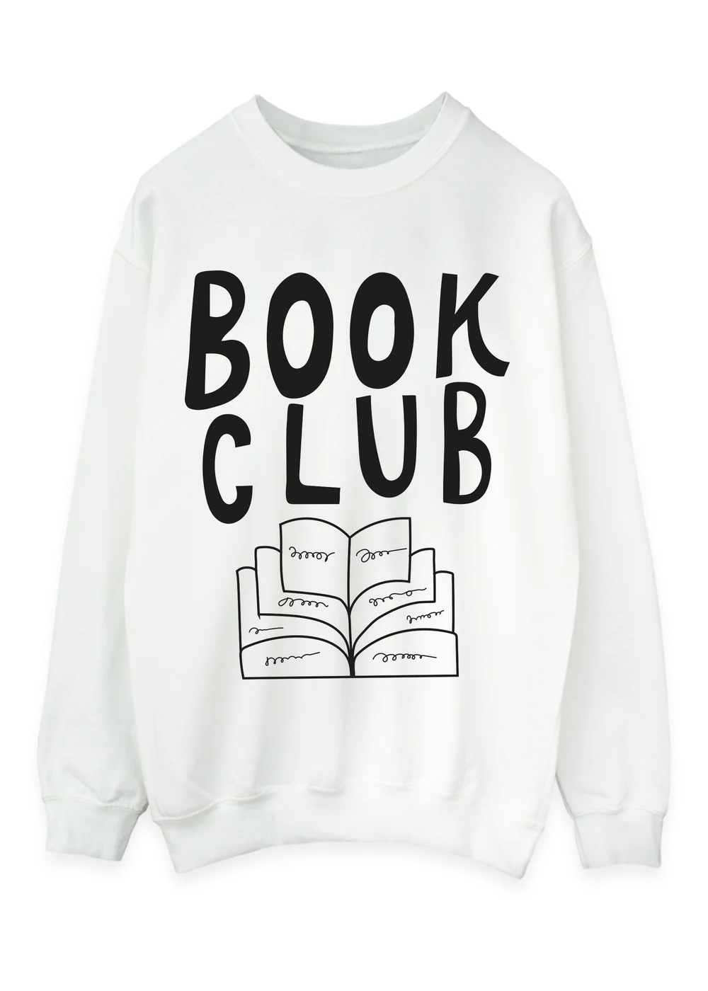 Spiral Galaxy Book Club White Graphic Sweatshirt - 4XL Image 1