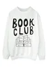 Spiral Galaxy Book Club White Graphic Sweatshirt - 4XL Image 1