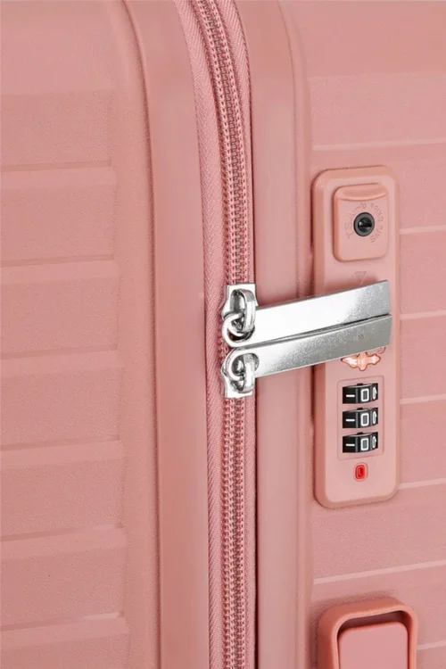 Infinity Luggage Pink Hard Shell Suitcase TSA Suitcases - Cabin Image 5