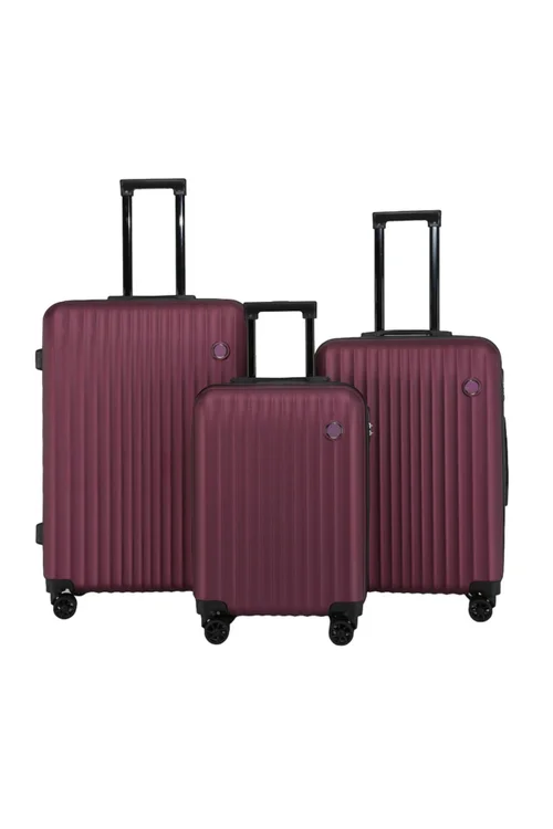 Infinity Luggage Burgundy ABS Hard Shell Suitcase - M Image 1